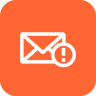 Ikona wiadomości e-mail ze spamem